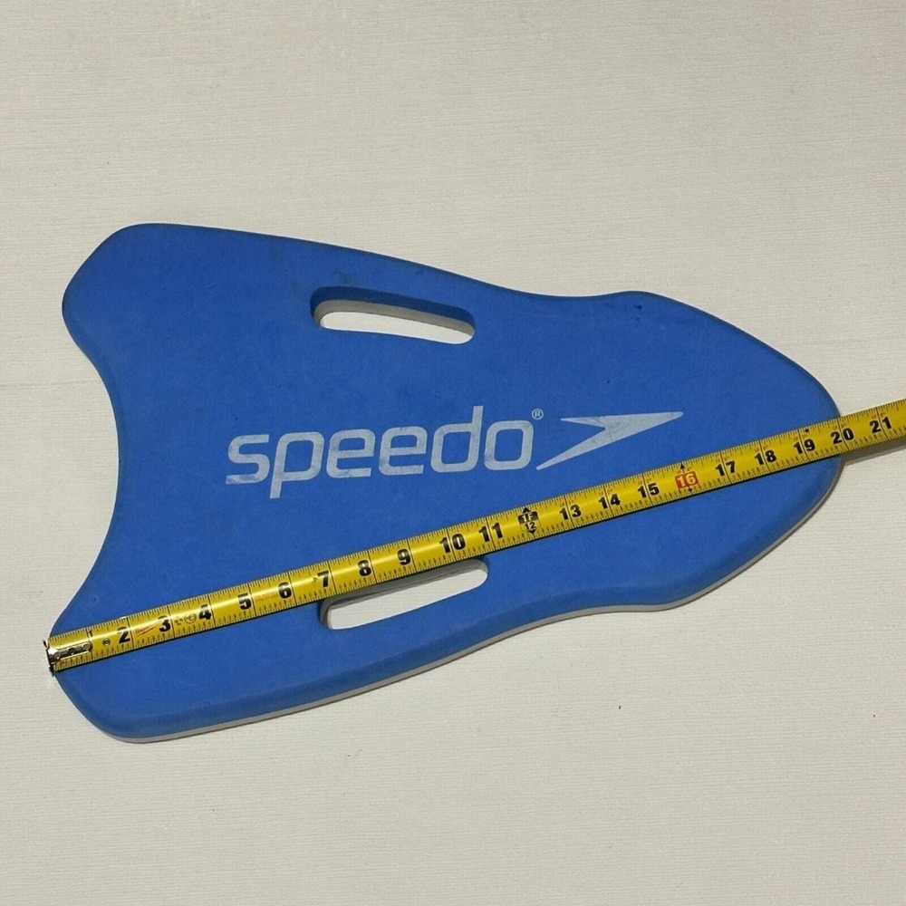 Vintage Speedo Swimming Training Kickboard Rare Blue Swim Gear Handle Grip
